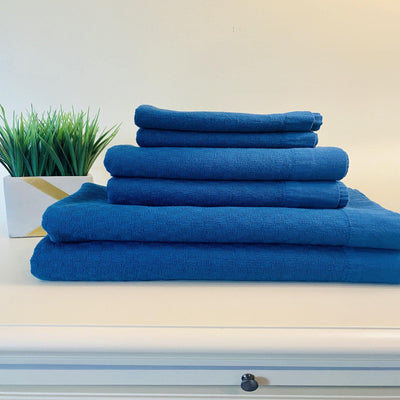 Biru Light Blue Turkish Towel Bath Set of 6 - East Indies 