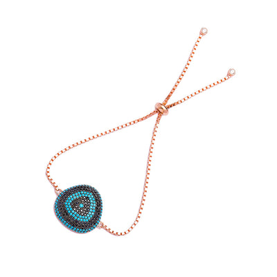 Jade Sterling Silver Evil Eye Tennis Bracelet - East Indies 