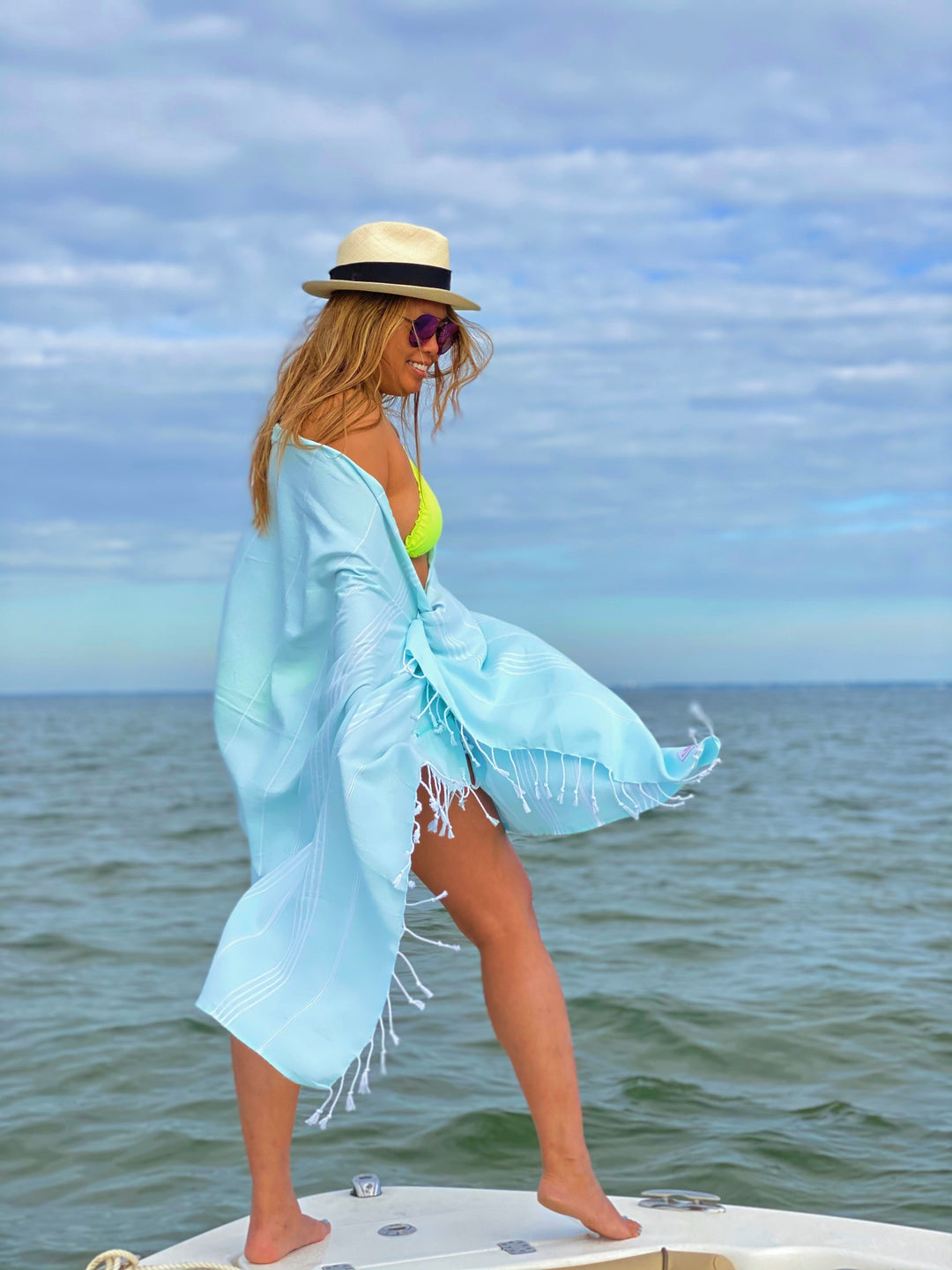 Turkish Signature Midweight Colored Beach Towel