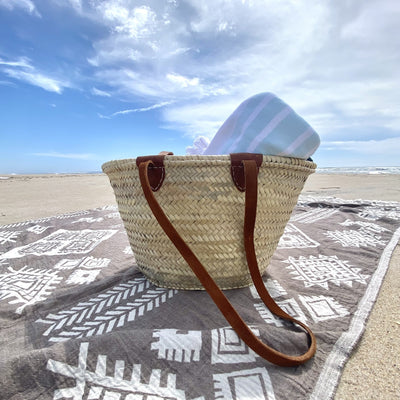 Handmade Moroccan Brown Beach Bag - East Indies 