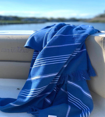 CAMILA - CLASSIC  TERRY TOWEL - BLUE - East Indies 